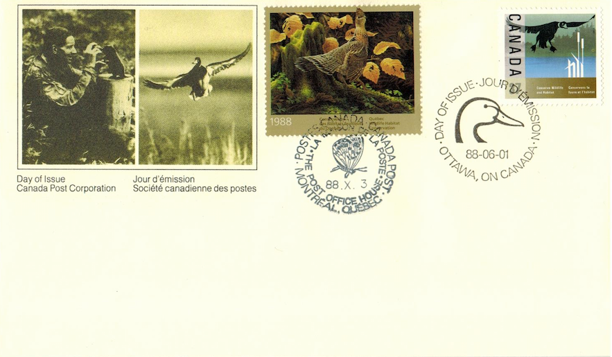 1988 Ruffed Grouse by Jean-Luc Grondin