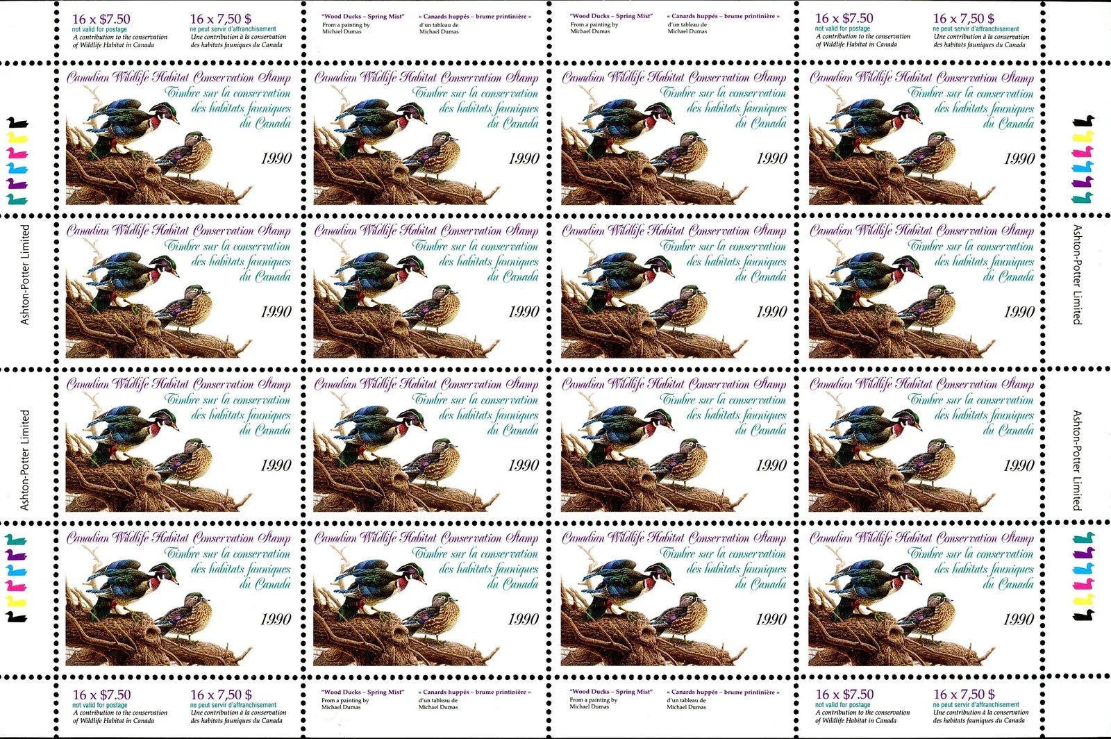1990 Canards huppés de Michael Dumas