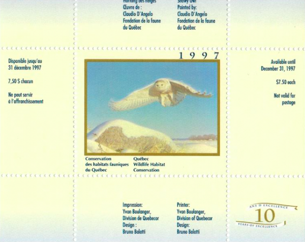 1997 Harfang des Neiges de Claudio D’Angelo