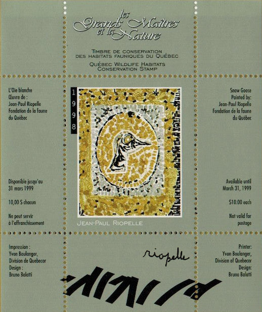 1998 L’Oie blanche de Jean-Paul Riopelle