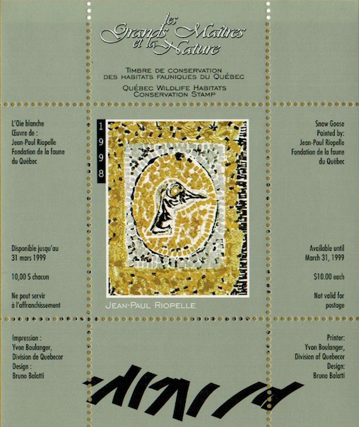 1998 L’Oie blanche de Jean-Paul Riopelle