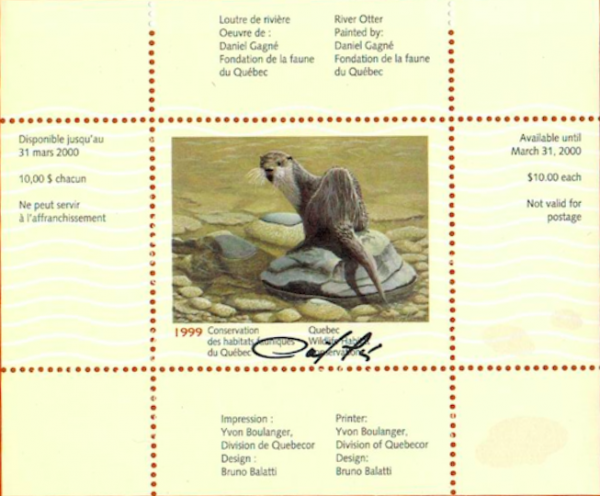 1999 Loutre de rivière de Daniel Gagné