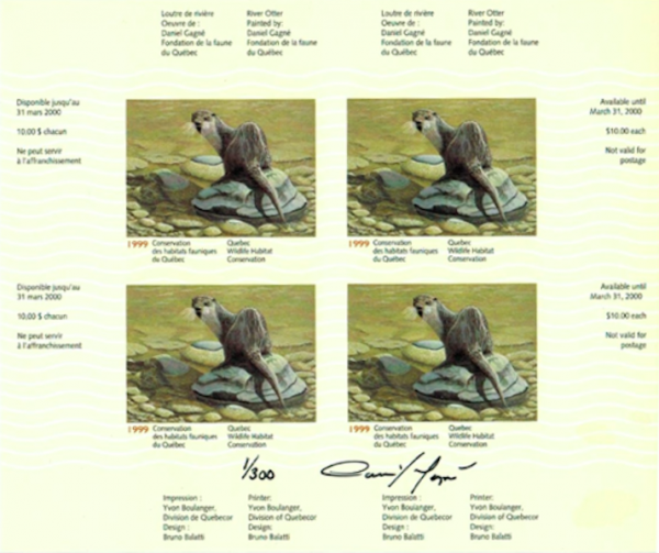 1999 Loutre de rivière de Daniel Gagné