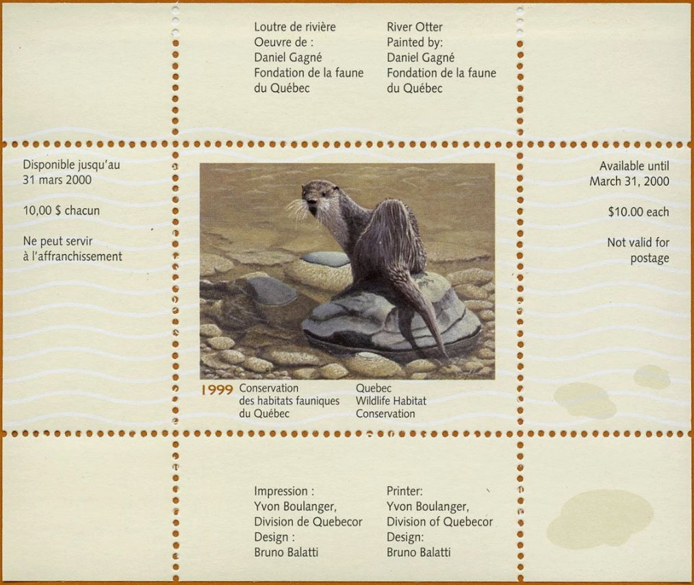 1999 Loutre de rivière de Daniel Gagné