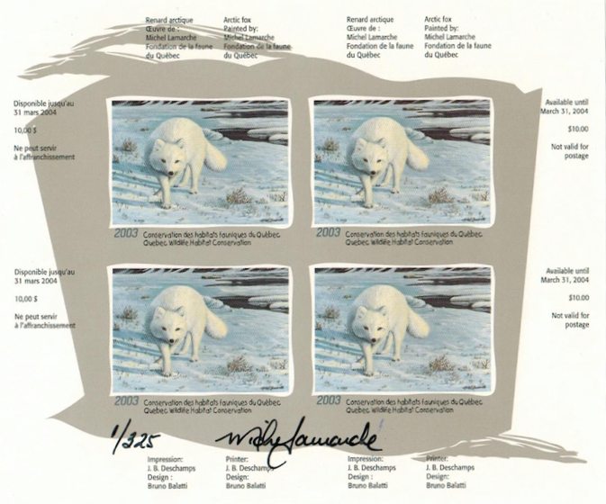 2003 Renard arctique de Michel Lamarche