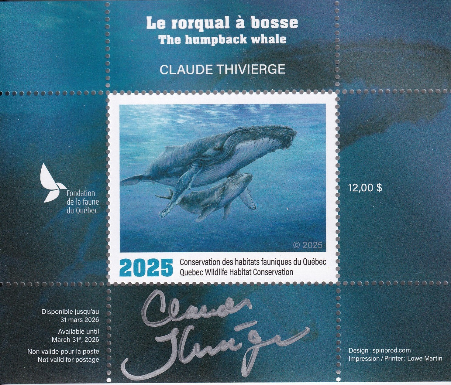 2025 The humpback whale – Claude Thivierge
