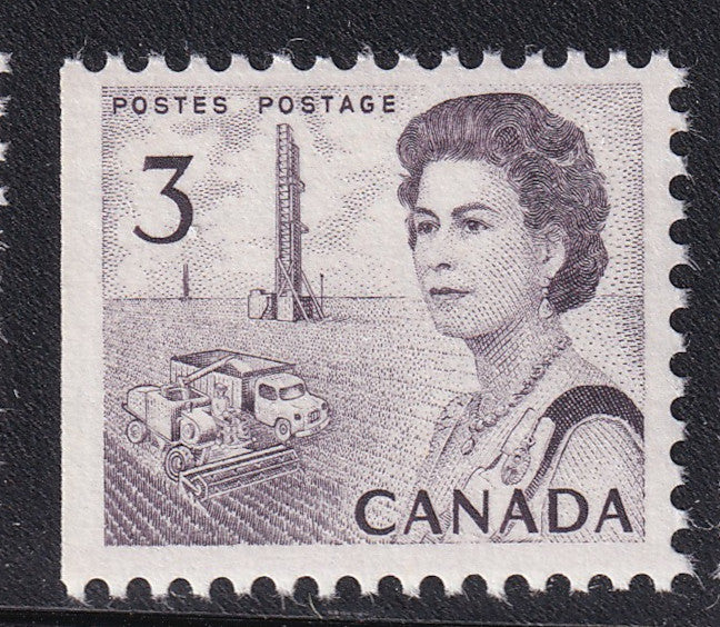 Combine Harvester and Prairie Oil Well