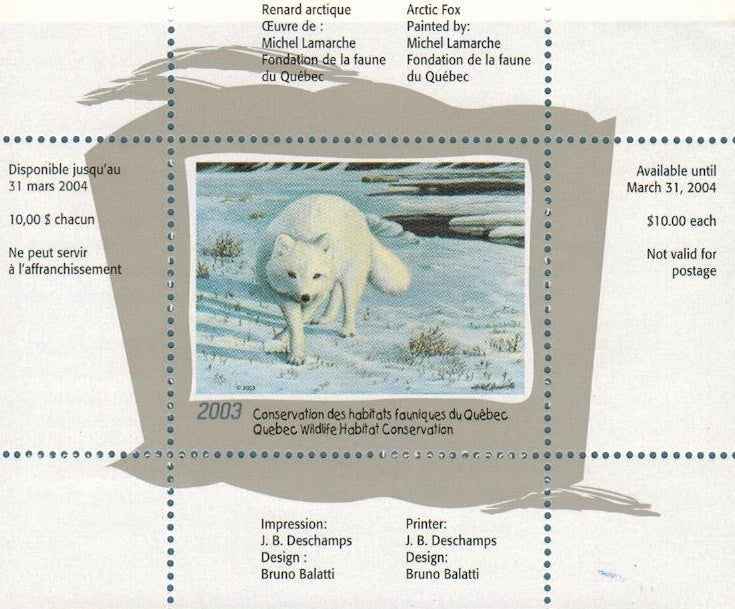 2003 Renard arctique de Michel Lamarche