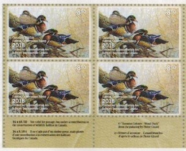 2018 «Teintes d’automne – Canard branchu » de Pierre Girard - LL: lower-left   IG