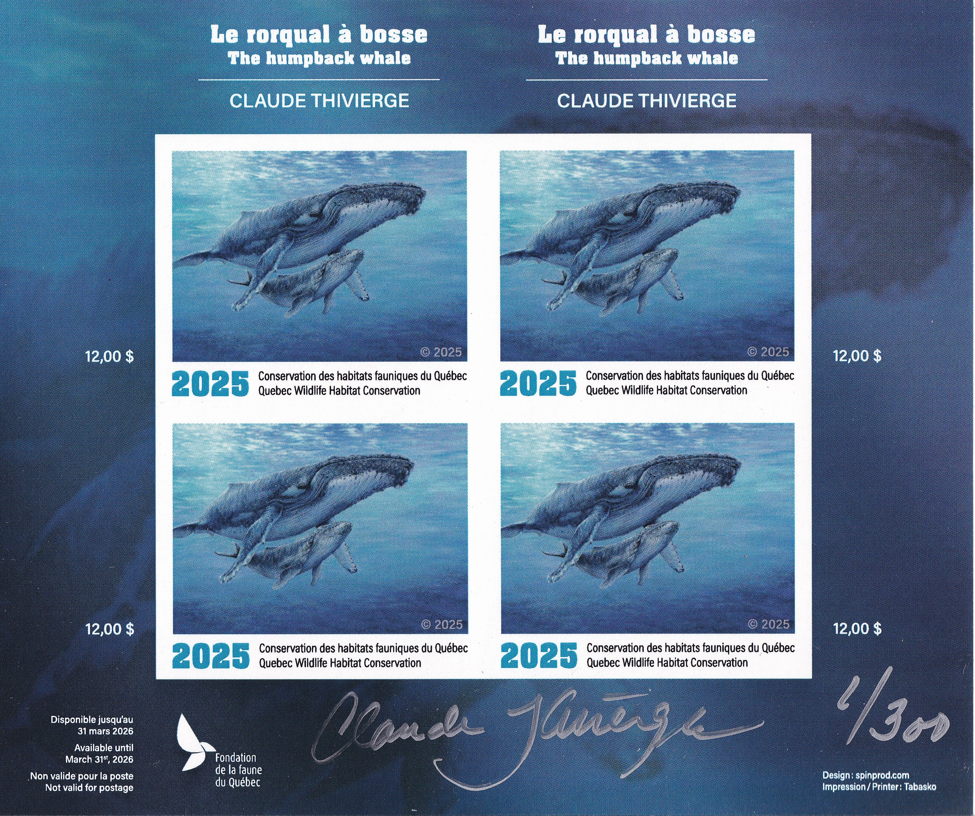 2025 The humpback whale – Claude Thivierge