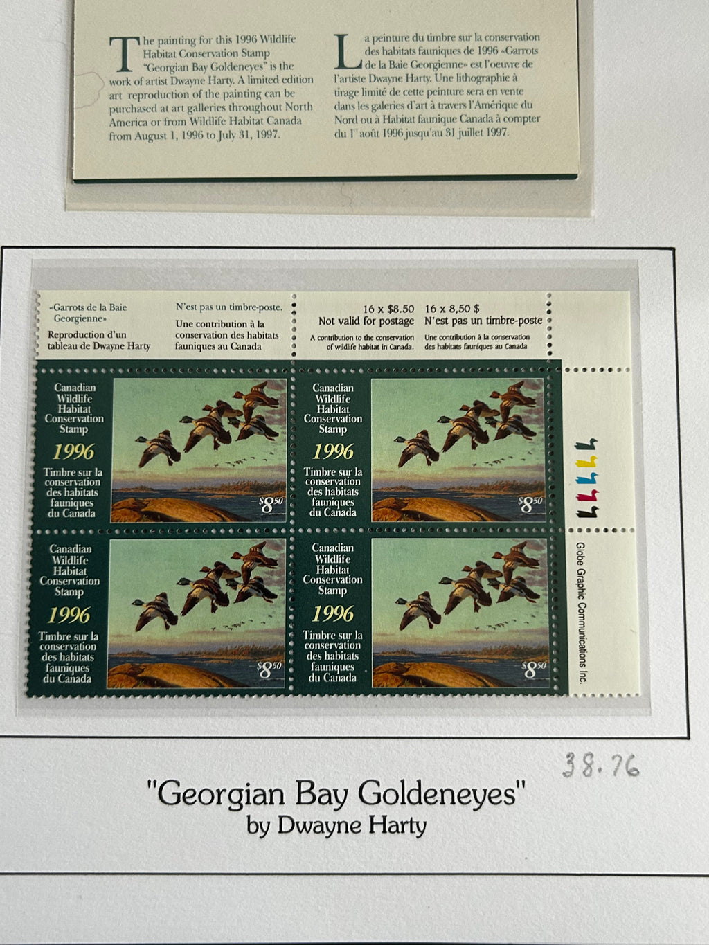 1996 Garrot à oeil d’or de Dwayne Harty