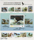 COLLECTION COMPÈTE de Feuillets Souvenirs Artistes Participants FFQ  2019-2026 (8)