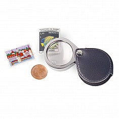 Folding pocket magnifying glass