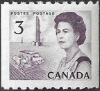 3¢  Moissonneuse-Batteuse et Puits de pétrole des Prairies