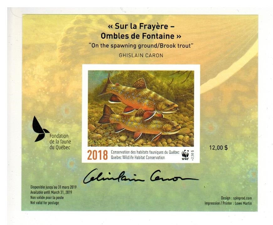 2018 Sur la Frayère – Ombles de Fontaine de Ghislain Caron
